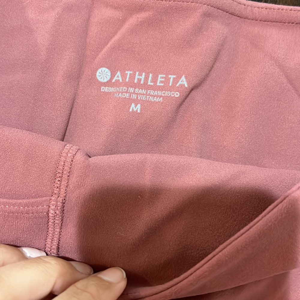 Athleta Pink Salutation Capris - image 3